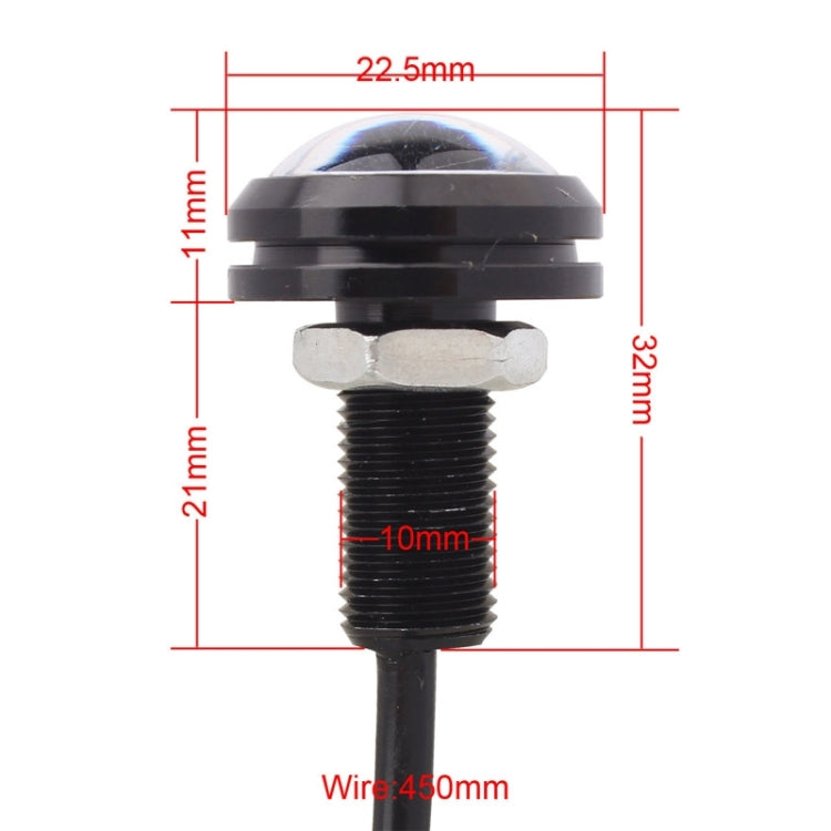 2 PCS  22.5mm 2W 200LM White + Yellow Light 4 LED SMD 5630 Eagle Eye Car Steering Light Daytime Running Light, 0