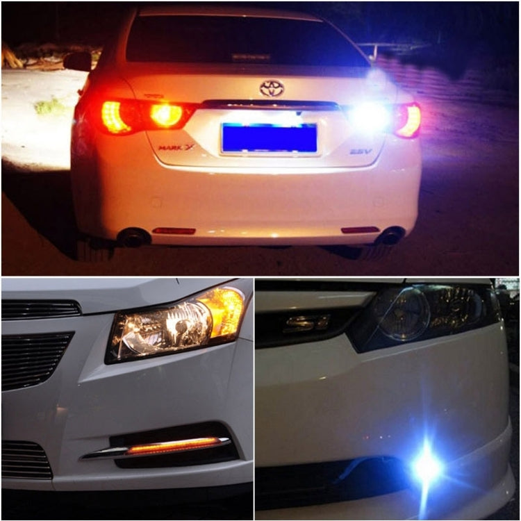 2 PCS  22.5mm 2W 200LM White + Yellow Light 4 LED SMD 5630 Eagle Eye Car Steering Light Daytime Running Light, 0