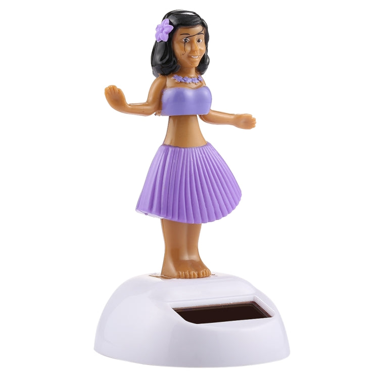 Solar Powered Bobble Head Dancing Toy Car Decoration Ornament Cute Hula Princess