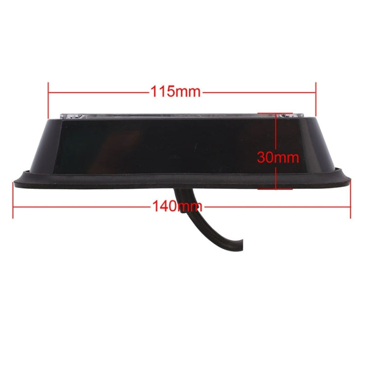 12W 720LM 4-LED 18 Flash Patterns Car Strobe Emergency Warning Light Lamp, DC 12V, 4-LED Yellow Light