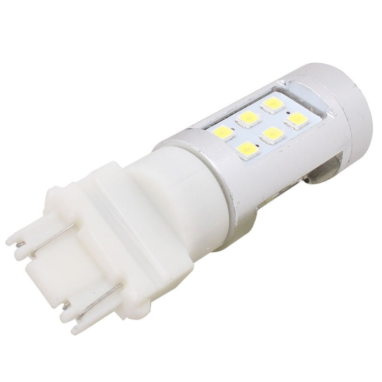 2 PCS T25 4.2W 630LM White Light Dual Wires 21 LED 2835 SMD Car Brake Light Daytime Running Light Bulb,  DC 12V, T25 Dual Wires