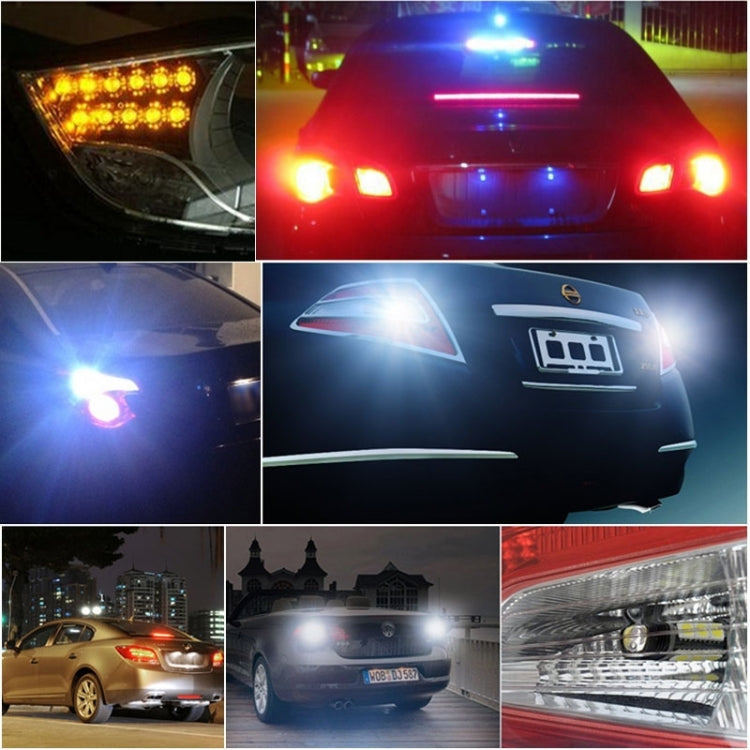 2 PCS T25 4.2W 630LM White Light Dual Wires 21 LED 2835 SMD Car Brake Light Daytime Running Light Bulb,  DC 12V, T25 Dual Wires
