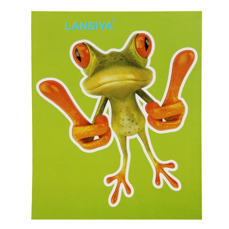 Frog Pattern Car Sticker, Size: 15.5x12.5 cm, Thumb, Leaning