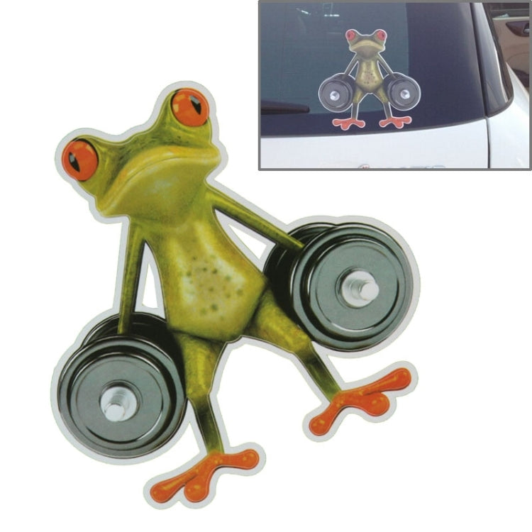 Frog Pattern Car Sticker, Size: 15.5x12.5 cm, Thumb, Leaning