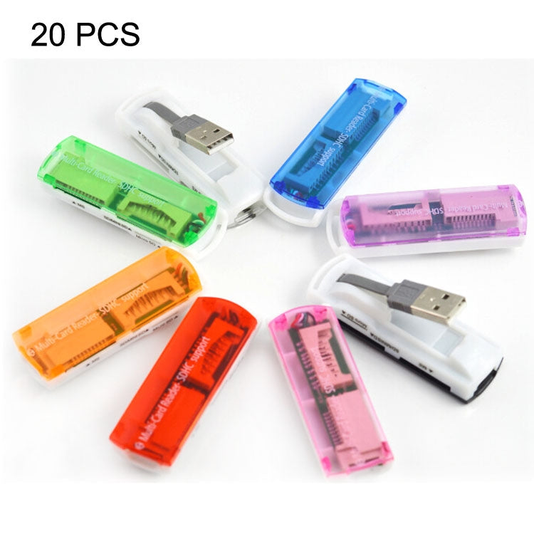 USB 2.0 Multi Card Reader, Support SD/MMC, MS, TF, M2 Card