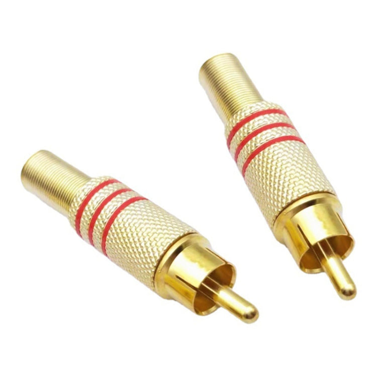 JL0924 3.5mm RCA Jack Connector (10 Pcs in One Package, the Price is for 10 Pcs), JL0924 3.5mm RCA (Red)