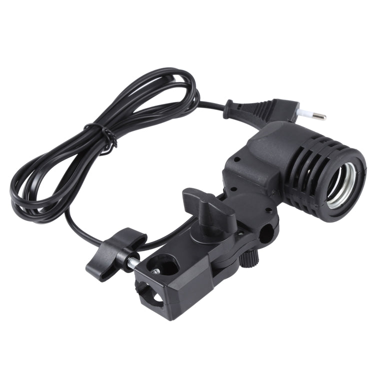 E27 AC Socket Studio Light Mount Stand Umbrella Holder