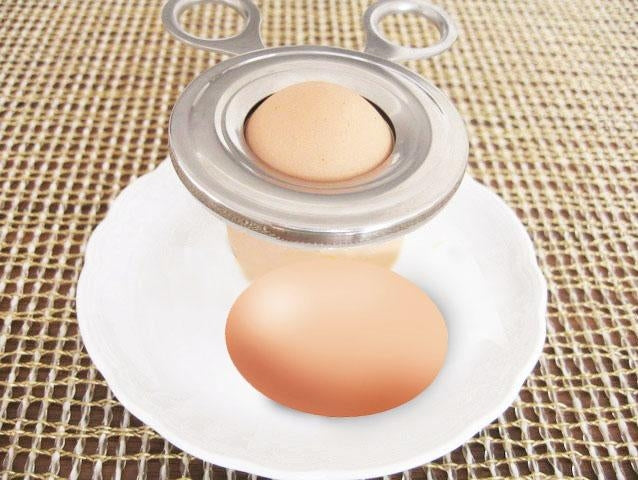 Stainless Steel Boiled Egg Shell Cutter Tool
