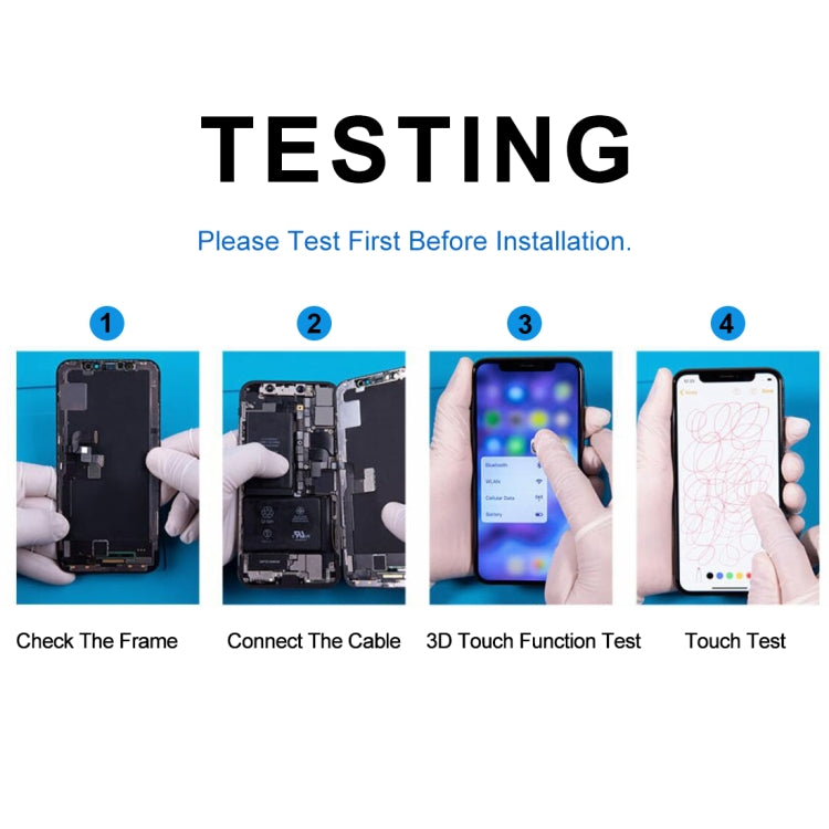 LCD Screen with Frame for iPhone 5, 3 in 1 for i5 Black