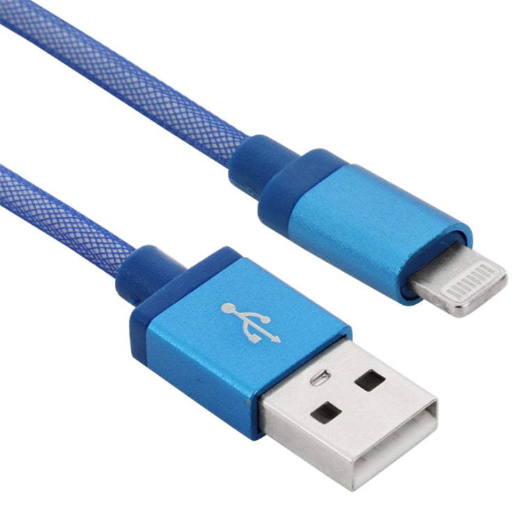 Net Style Metal Head 8 Pin to USB Data / Charger Cable, Cable Length: 1m