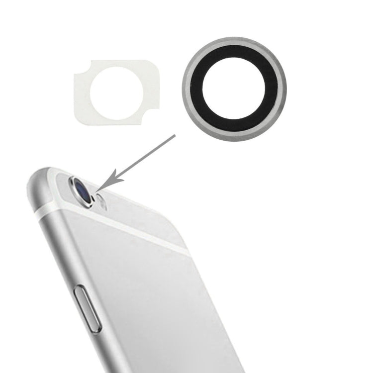 10 Pairs / Set Rear Camera Lens Ring + Flashlight Bracker for iPhone 6 Plus & 6s Plus, Rose Gold, For iPhone 6 Plus