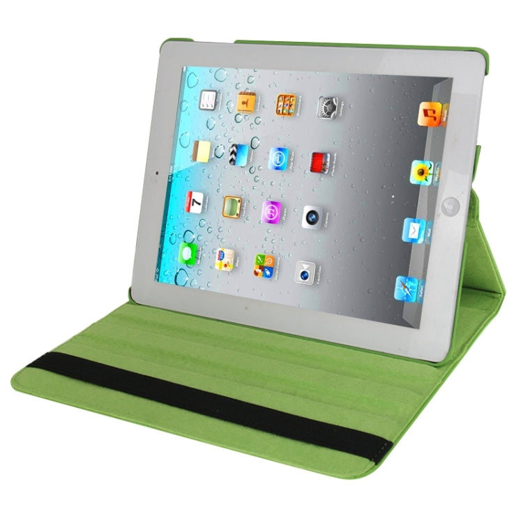 360 Degree Rotatable Leather Case with Sleep / Wake-up Function & Holder for New iPad (iPad 3), Sapphire Blue, For New iPad (iPad 3)