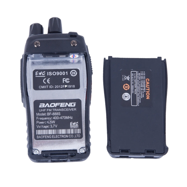 2 PCS BAOFENG BF-888S Portable CB Radio Walkie Talkie Retevis UHF 5W 16CH Radio FM Transceiver