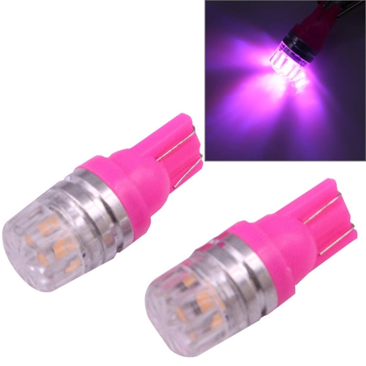 2 PCS T10 1.5W 60LM 1 LED Dark Blue COB LED Brake Light for Vehicles, DC12V