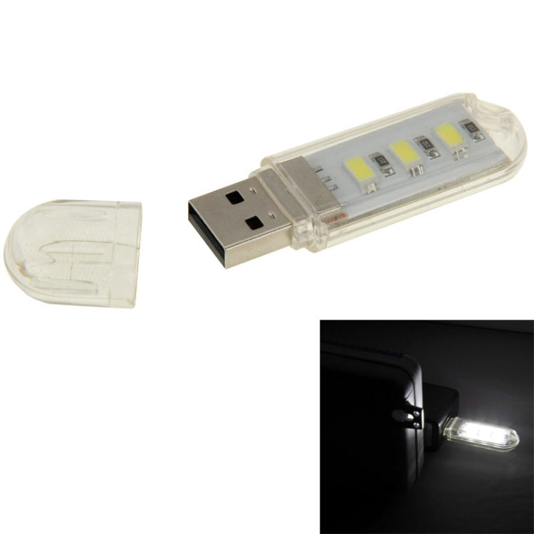 3 LED SMD 5630 1.5W USB Flash Disk Style USB Light Lamp, White Light, Green Light