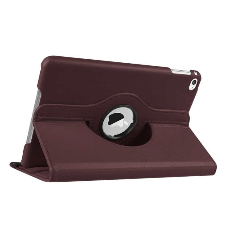 Litchi Texture 360 Degree Rotating Smart Leather Case with Holder for iPad mini 4 / mini 5