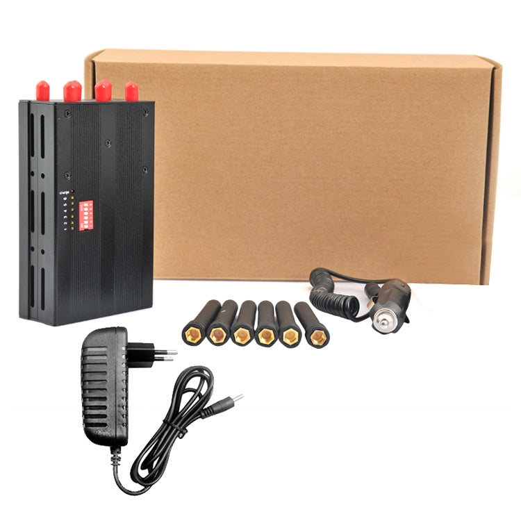 GSM / CDMA / DCS / PCS / 3G / 4G / GPS Mobile Phone Signal  Breaker / Jammer / Isolator, Coverage: 20meters (JAX-121A-6B).  [THIS ITEM WILL NOT SHIPPED TO USA]
