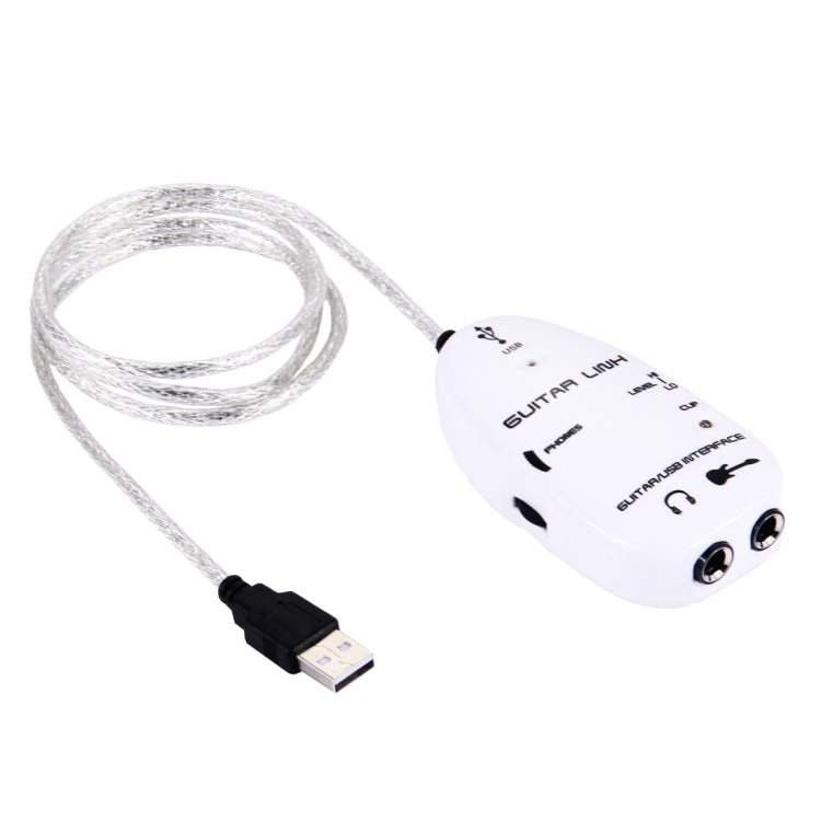 USB Interface Guitar Link Cable PC / MAC Recording, USB Interface Guitar Link Cable (White), USB Interface Guitar Link Cable (Black)