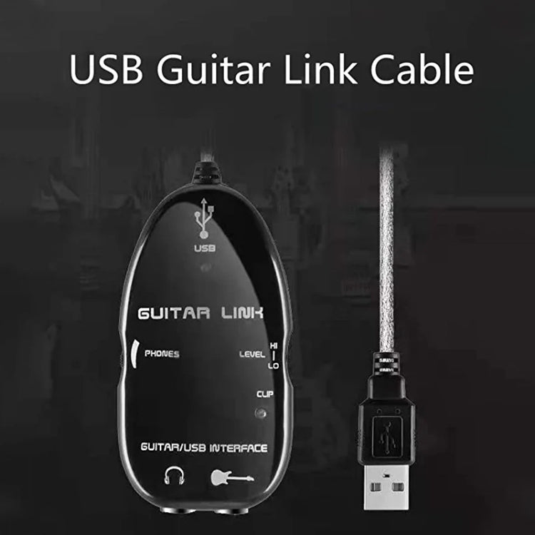 USB Interface Guitar Link Cable PC / MAC Recording, USB Interface Guitar Link Cable (White), USB Interface Guitar Link Cable (Black)
