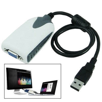 USB To VGA Multi-Monitor / Multi-Display Adapter, Resolution: 1680 x1050, USB 2.0 (Resolution: 1680 x1050)