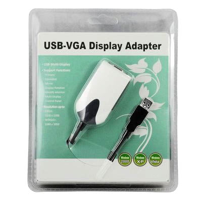 USB To VGA Multi-Monitor / Multi-Display Adapter, Resolution: 1680 x1050, USB 2.0 (Resolution: 1680 x1050)