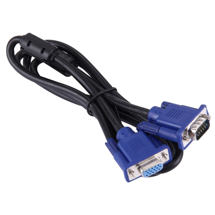 1.5m Good Quality VGA 15 Pin Male to VGA 15 Pin Female Cable for LCD Monitor, Projector, etc, Length: 1.5m