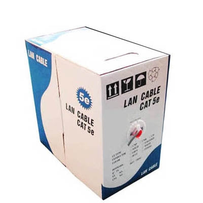 Lan Cable (CAT5E Data cable) Length: 305M, CAT5E CCA, Diameter: 0.5mm, CAT5E Copper, Diameter: 0.5mm