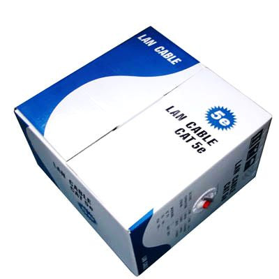 Lan Cable (CAT5E Data cable) Length: 305M, CAT5E CCA, Diameter: 0.5mm, CAT5E Copper, Diameter: 0.5mm
