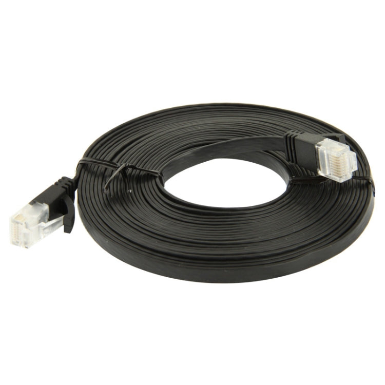 5m CAT6 Ultra-thin Flat Ethernet Network LAN Cable, 5m Black
