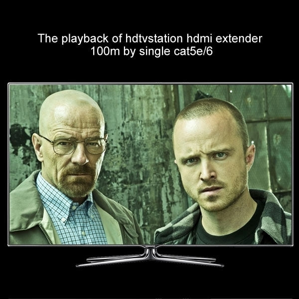HDMI Extender over Single UTP CAT5e/6 Cable, Transmission Distance: 100m, 100m
