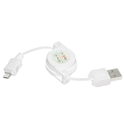 USB 2.0 to Micro USB Retractable Data Cable, Length: 10cm (Can be Extended to 75cm)