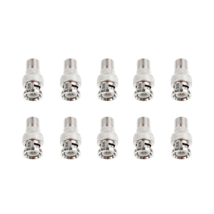 10 PCS BNC Plug to F Jack Connector, Comes in Durable Construction, BNC Plug