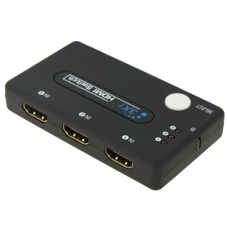 Mini 3x1 HD 1080P HDMI V1.3 Selector with Remote Control for HDTV / STB/ DVD / Projector / DVR, 1x3 HDMI V1.3