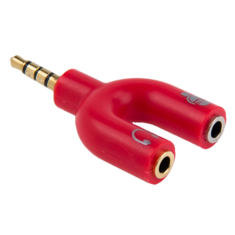 3.5mm Stereo Male to 3.5mm Headphone & Mic Female Splitter Adapter
