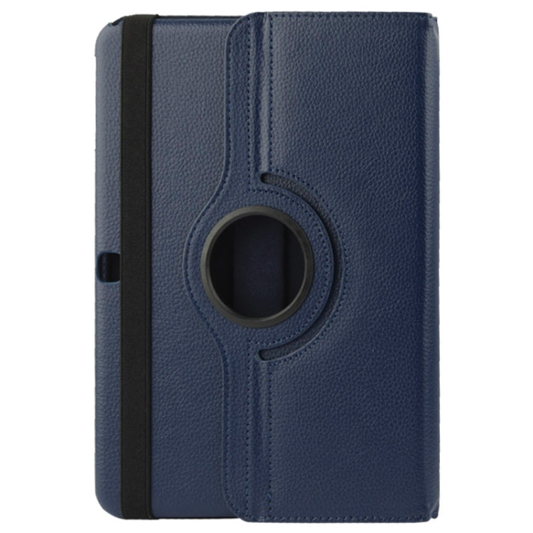 360 Degree Rotatable Litchi Texture Leather Case with 2-angle Viewing Holder for Samsung Galaxy Tab 4 10.1 / SM-T530 / T531 / T535