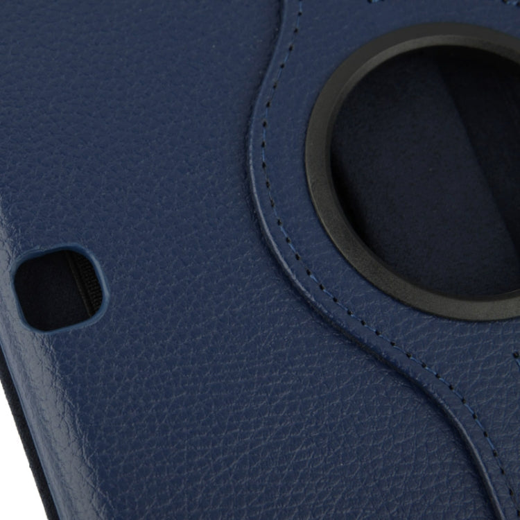 360 Degree Rotatable Litchi Texture Leather Case with 2-angle Viewing Holder for Samsung Galaxy Tab 4 10.1 / SM-T530 / T531 / T535