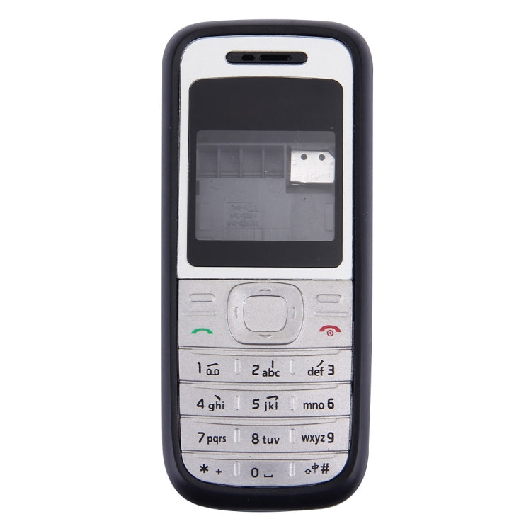 Full Housing Cover (Front Cover + Middle Frame Bezel + Battery Back Cover) for Nokia 1200 / 1208 / 1209, For Nokia 1200, For Nokia 1200 / 1208 / 1209