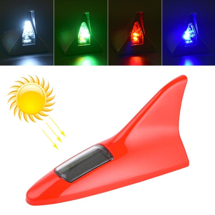 Solar Shark Fin High-positioned Alarm Light, Gold, Blue, Gray, Red