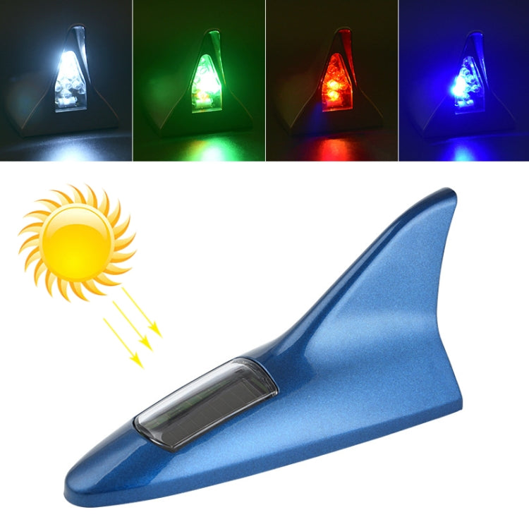 Solar Shark Fin High-positioned Alarm Light, Gold, Blue, Gray, Red