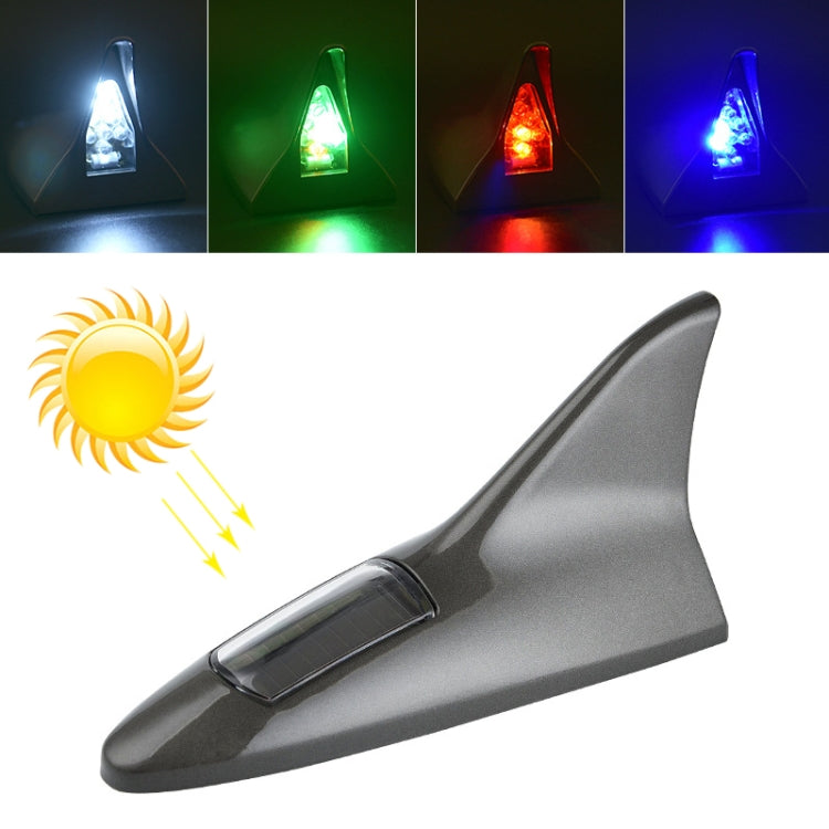 Solar Shark Fin High-positioned Alarm Light, Gold, Blue, Gray, Red