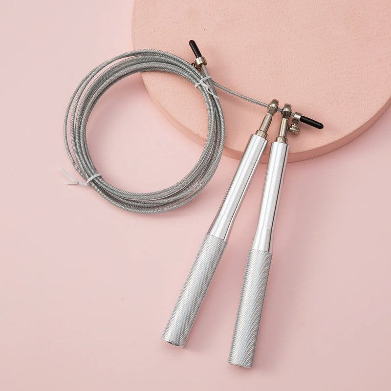 Steel wire skipping rope fitness sports equipment bearings skipping rope middle school students training aluminum alloy