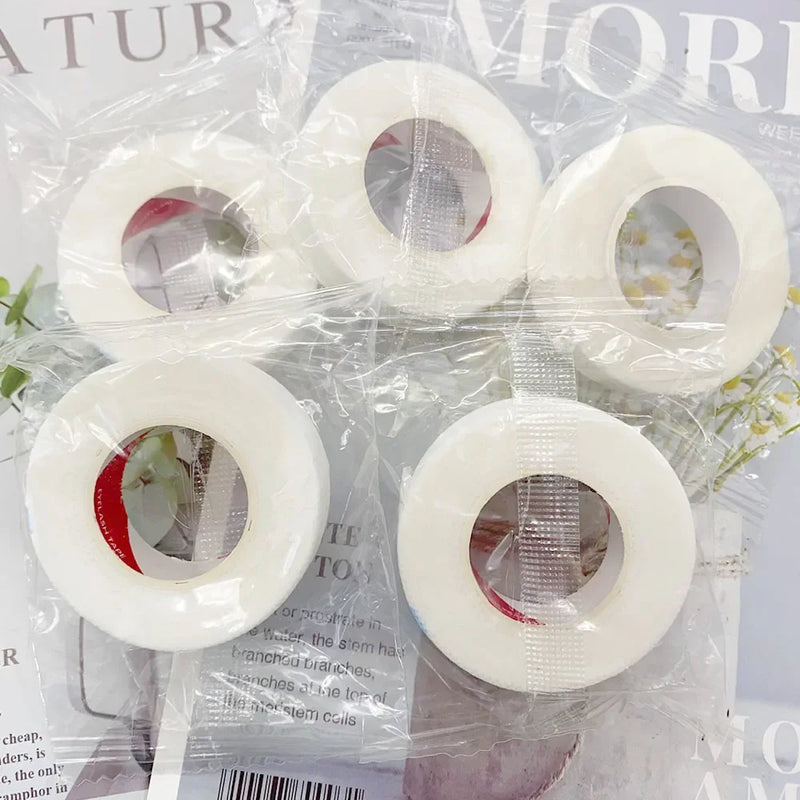 5Pcs Breathable Medical Paper Tapes Eyelash Extension Professional Lashes White Tape Eye False Lashes Patch Eyelid Sticker