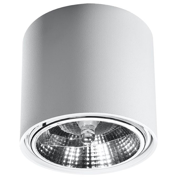 Ceiling Lamp TIUBE White Round Shape Modern Loft Design GU10