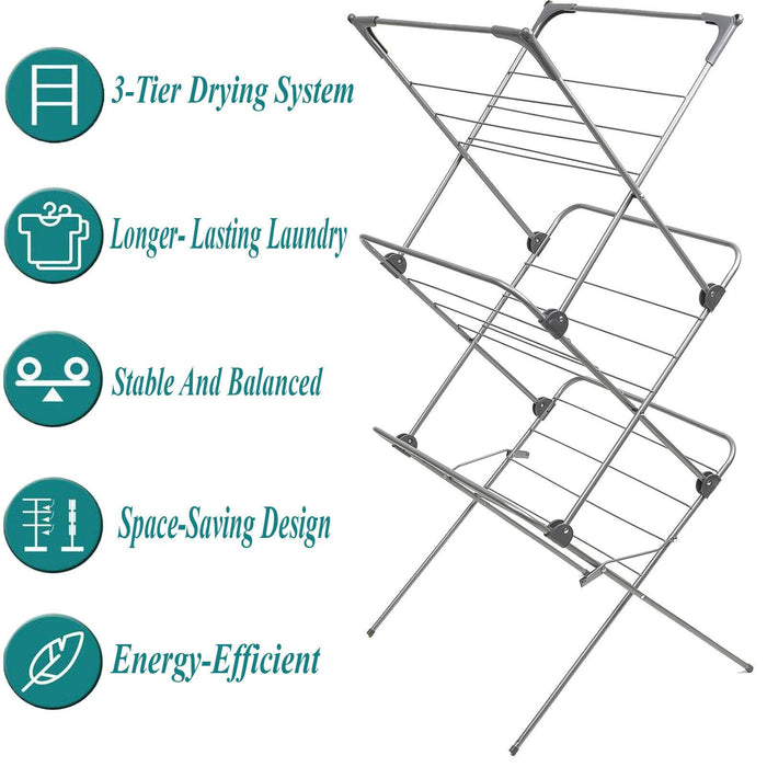 3 Tier Clothes Drying Airer
