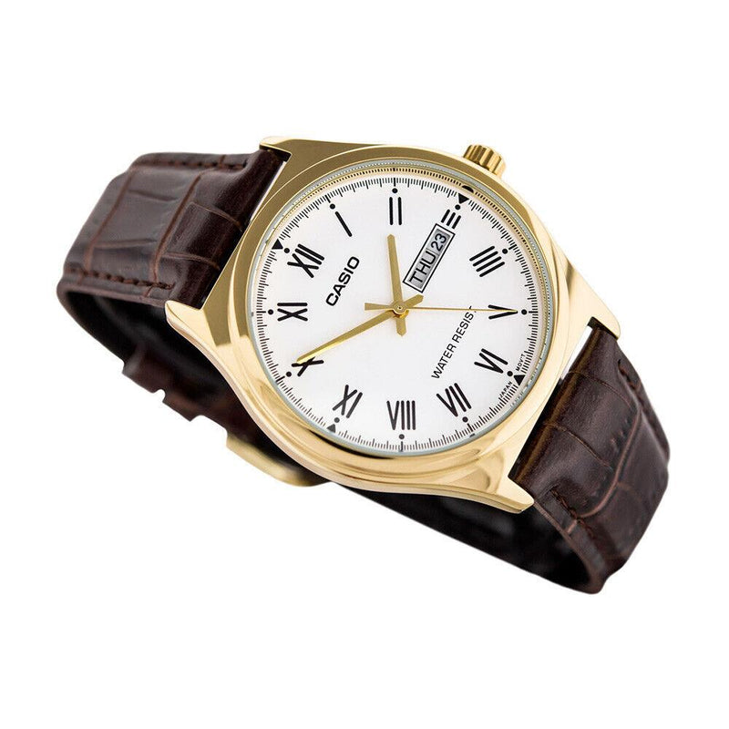 Casio Men's Japanese Quartz Movement Watch 38 mm MTP-V006GL-7BUDF