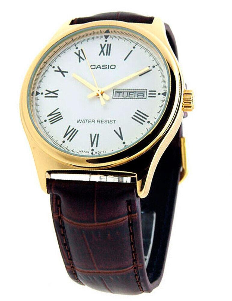 Casio Men's Japanese Quartz Movement Watch 38 mm MTP-V006GL-7BUDF