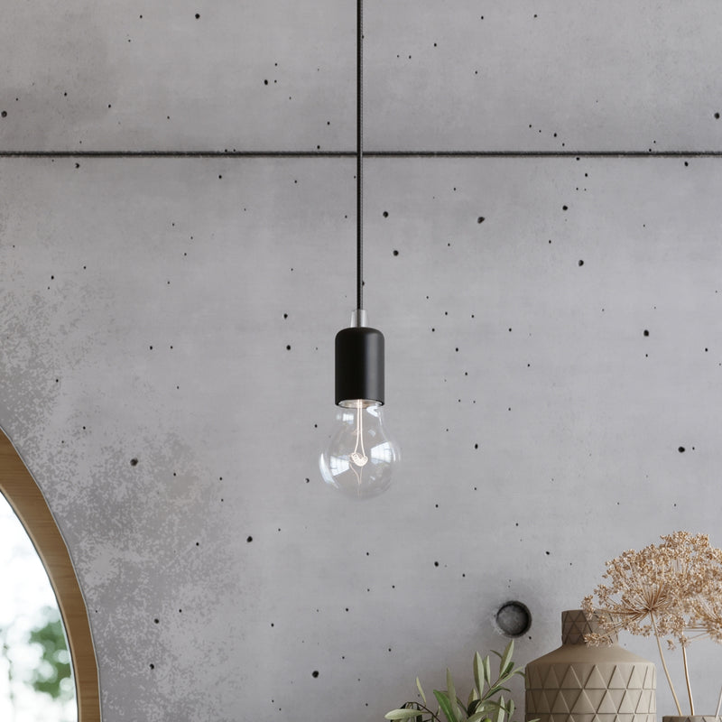 Wall lamp fabric, steel Edison loft Design E27