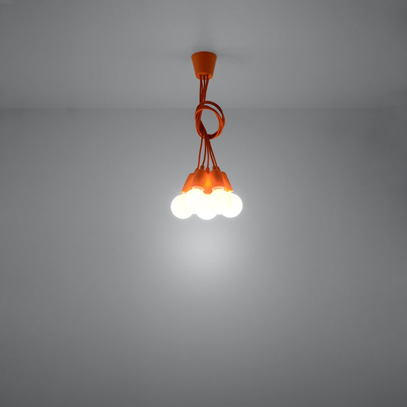 Pendant lamp PVC Diego modern Design E27
