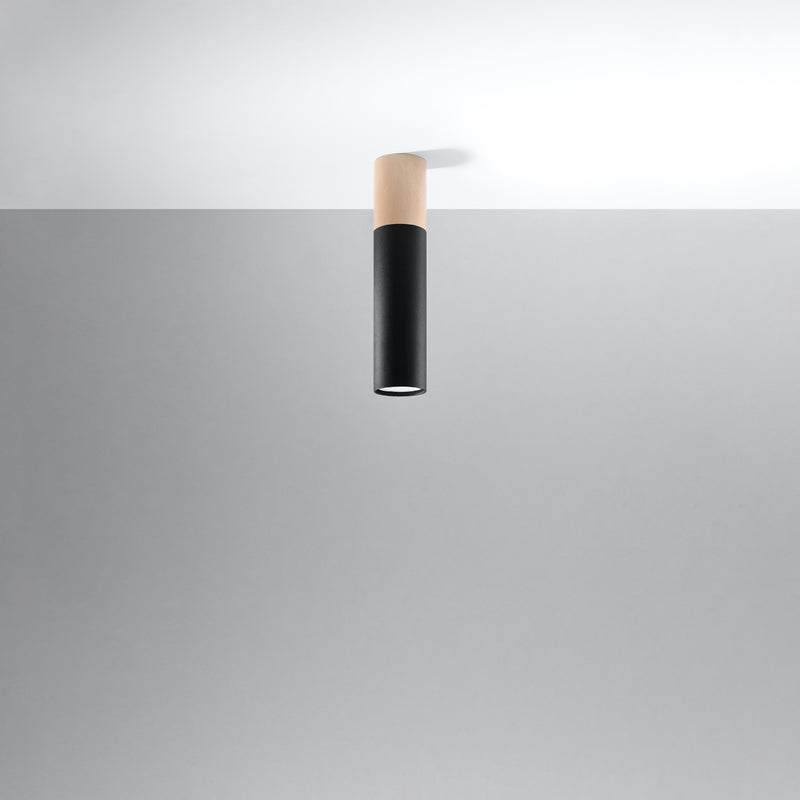 Ceiling lamp steel, wood Pablo modern Design GU10