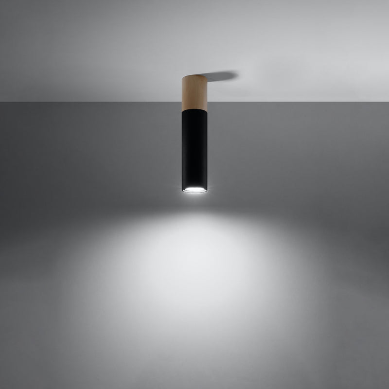 Ceiling lamp steel, wood Pablo modern Design GU10